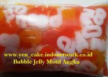 bubble jelly motif Angka