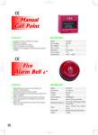 Manual Call Point& Alarm Bell Merk Horinglih/ Alat Deteksi Kebakaran