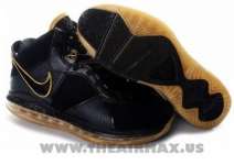 Nike Zoom LeBron VIII Men Basketball Shoes Black Golden