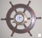 wooden wheel clock