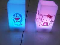 lampu led cube karakter