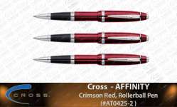 ( CROSS ) " Authorised Distributor for Indonesia " CROSS-AFFINITY RED RB# AT0425-2 Metal Pen Promotion / Gift and Souvenir