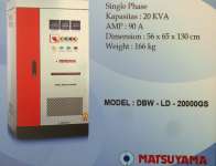 Jual AVR Stabilizer Matsuyama 20 KVA 1 Phase