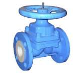 ANSI CLASS 150 CAST STEEL LINER OF PTFE OR FEP DIAPGHRAGM VALVE BOLTED BONNET DESIGN