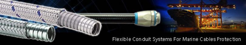 Flexible Metal Conduits For Offshore &amp; Heavy Industry Electrical Wirings