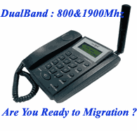 FWP Neotel Dualband ( 800 & 1900mhz), Ruim, support internet Via RS-232