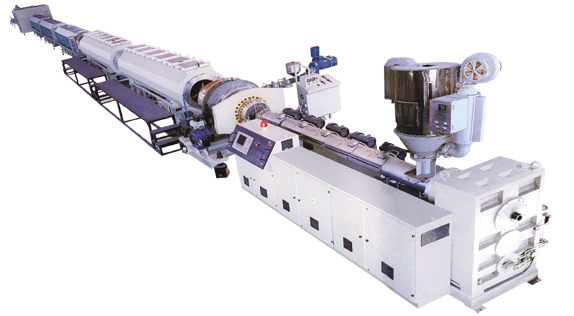 large diameter solid wall pipe extrusion line