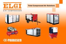 Air Compressor ELGI,  Kompresor angin,  industrial screw,  portable trolley/ skid,  piston,  high press,  drier, 