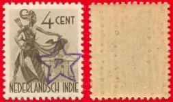 L#46 Ned Indie 4c overprint Star Aceh Iv