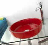 Glass basin sinks, tempered glass basins