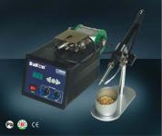 Switching power supply soldering station with automatic tin wire feeder