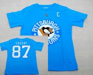 sell 2009 new authentic hockey jerseys jersey # 87 BLUE CROSBY PENGUINS t-shirt