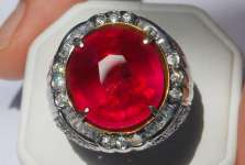 Batu Mulia Super Ruby Fresh Red ( RBC 034)