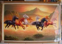 Lukisan Kuda Sunshet