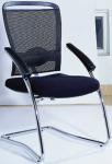 mesh and leather office chair