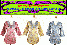 Batik Solo - Blus Batik Kerja Sri Hidayati WB6757