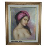 Frame Painting Hand Made & Oil-Painting To The Canvas (Indonesian Beauty 1)