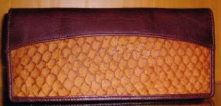 Purse from Fish leather,  code RWG 071