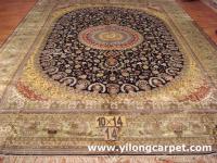 oriental silk carpet, oriental silk rug, handmade silk carpet, handmade silk rug