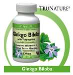 Trunature Ginkgo Biloba + Vinpocetine Promotes Healthy Blood Flow,  Assist Mental Clarity,  Memory Retention & Erection.