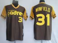 MLB Jerseys San Diego Padres 31# Winfield Coffee M& N