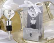 â Key To My Heartâ Chrome Bottle Stopper