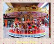 Wonderful Amusement Park Carousel Horse Ride with Beautiful Light and Music