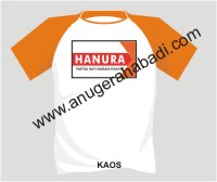 Kaos Putih Lengan Orange Perlengkapan Pakaian Partai HANURA