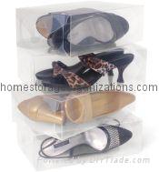 Womens Crystal Shoe Boxes Clear Box Shoe Storage ( Clear Plastic Shoe Box)