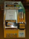 SONY SUPER QUICK CHARGER(LCD)2300+4BATERAI