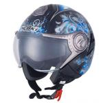 622 Black-blue Motorcycle Helmet