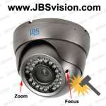 External vari-focal vandalproof IR Dome Cameras,  36pcs F5 IR LEDs