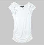 Cecilia lace short-sleeved T-shirt white