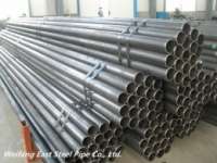 Welded steel pipe for supporting roller of belt conveyer