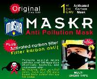Masker hitam Anti Polusi ( Masker Carbon Actif ) MASKR