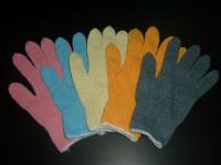 Colored knitted glove with/out PVC dots