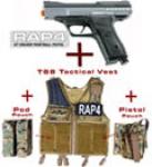 RAP4 KT Eraser Paintball Pistol Vest Package with Marker