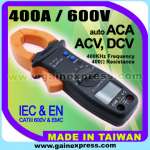 Power Quality Clamp Meter 400A AC Multimeter Volt Ohm