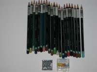 Pensil gambar/ pensil warna Derwent Artists & penghapus Lyra eraser