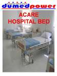 HOSPITAL BED [ RANJANG/ TEMPAT TIDUR PASIEN MURAH ] 1 CRANK / ELEKTRIK " BE-HOSPITAL/ ACARE"