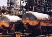 Insulation of vessel on the refinery