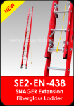 ( Model : SE3-EN-438) Snager Extension Fiberglass Ladder / Tangga Kerja Fiberglass Extension