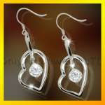 fashionable unusual silver earrings paypal acceptable