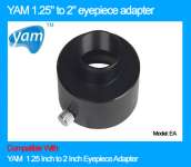 YAM 1.25 Inch to 2 Inch Eyepiece Adapter