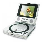 5&quot; Portable DVD Player with Swivel Panel/Zoom Operation/Speaker BTM-PDV5000