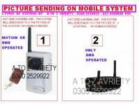 MOTION TO PICTURE TAKEN & SENDING ON YOUR MOBILE SYSTEM  details :-  INSTALL THIS GADGET AND U CAN GET PICTURES ON YOUR OWN MOBILE BY JUST SENDING AN SMS IT WILL SENDS BACK TO U THE LOCATION PICTURES -