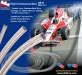 High performance automotive stainless steel braided hose