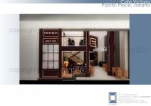 Desain Arsitektur cafe Victoria Pacific Place Jakarta