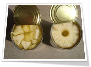 Canned Pineapples broken sliced
