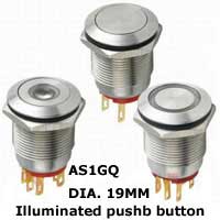 Illuminated Push Botton Switches - Stainless steel available